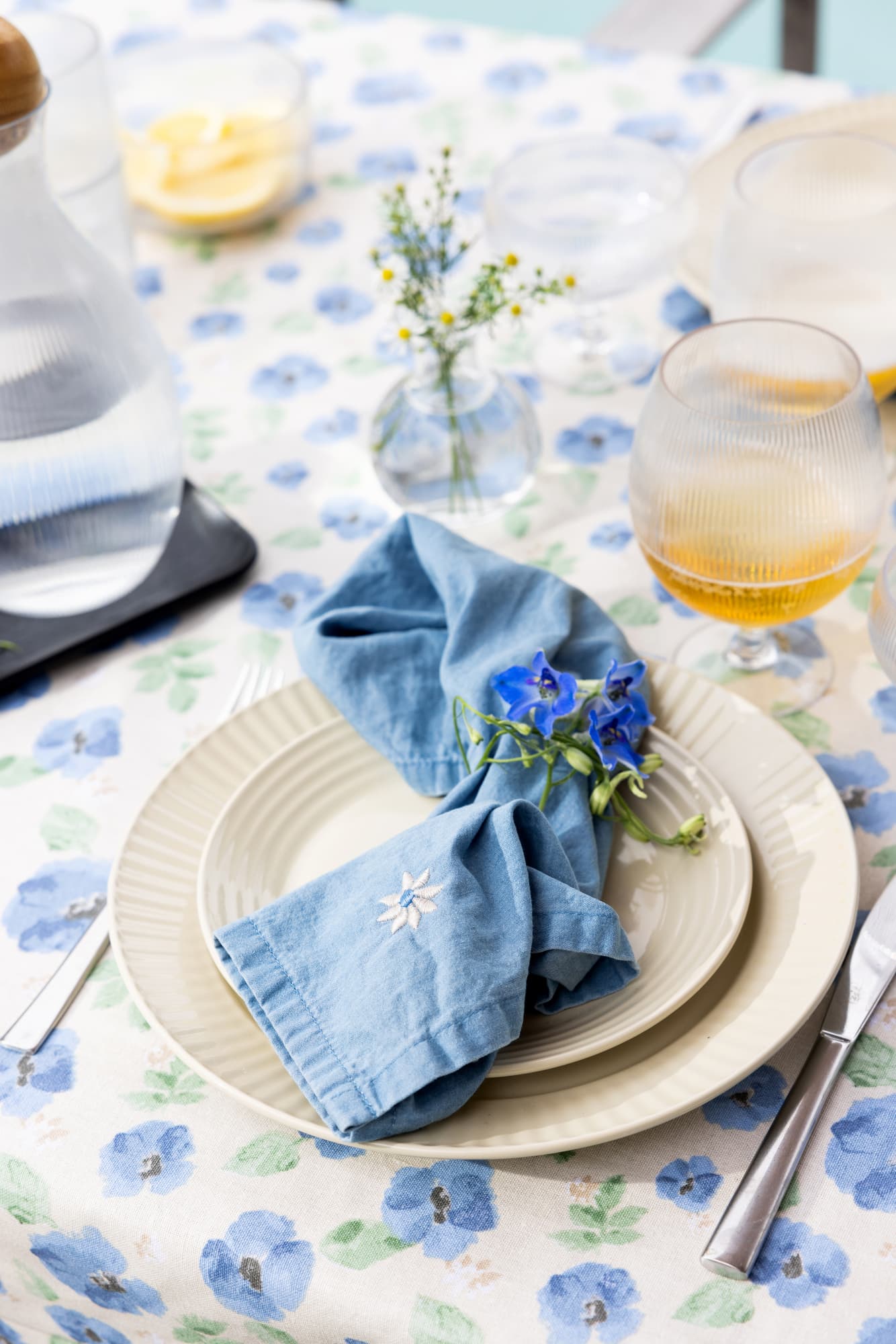 Eden denim serviett, 2-pack
