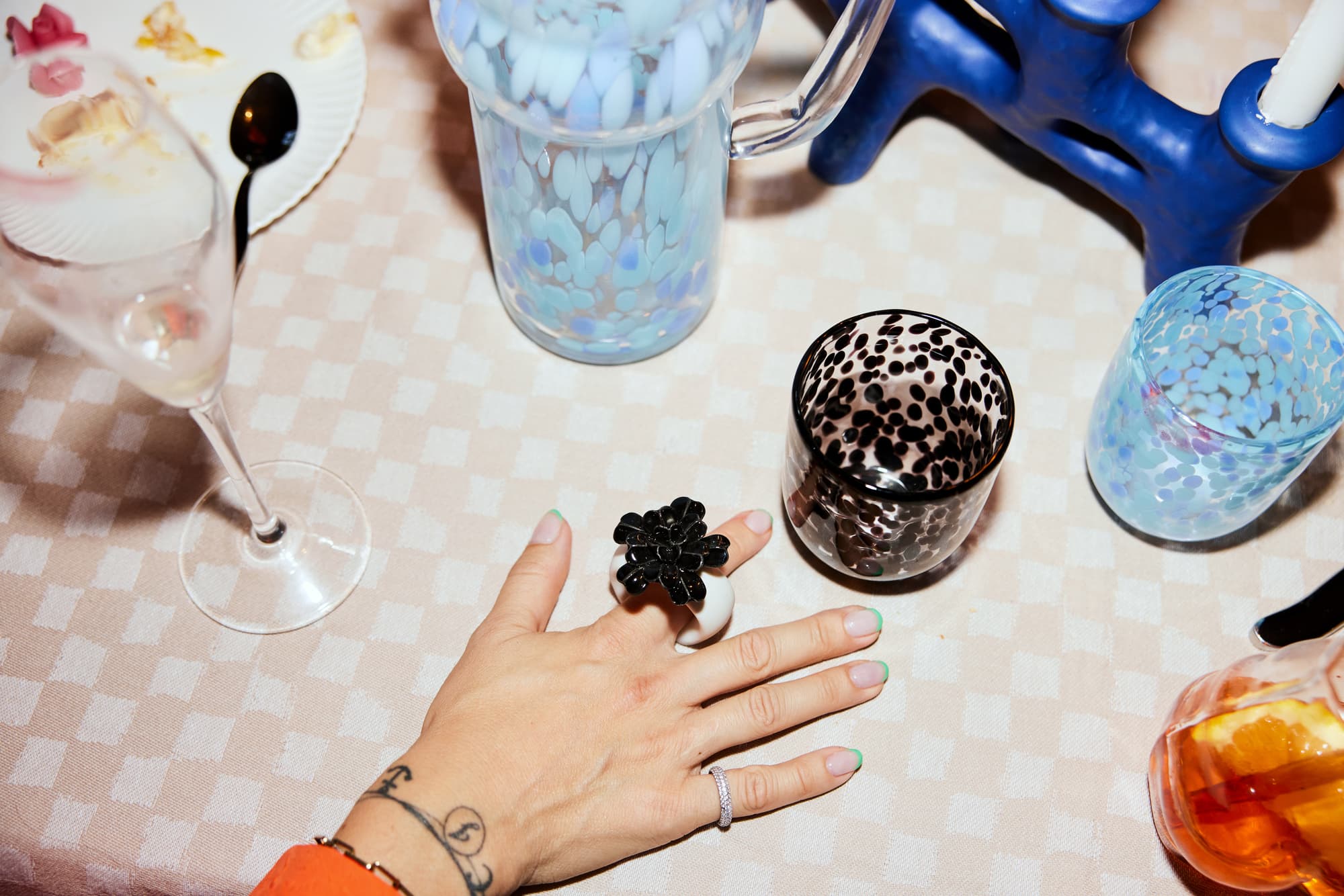 Mugge Messy, høy, blå – bilde 3